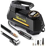 AstroAI Luftkompressor,Auto Luftpumpe Elektrisch Digital Portable Kompressor 12V mit LCD Bildschirm,35L/Min aufpumpen, für Au