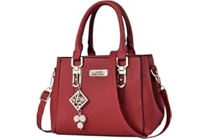 FUFUDDK Sac à Main Femme PU Simili Cuir Femme Cabas Pour Travail Elégant Classique Chic Vintage Dame Bandoulière Amovible Compartiment Zippé Porte Monnaie Et Sac à Main Top Grip Sac à BandoulièRe
