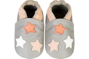 ICEUNICORN Scarpe Neonato Scarpine Primi Passi Morbida Pelle Scarpine Prima Infanzia Suola Scamosciata Carino Colorate Animali 0 a 24 Mesi