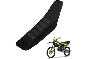 BIUGERCN Housse de siège universelle en caoutchouc pour moto XX XXF XE XEF 50 cc 125 cc 250 cc 450 cc 2T 4T Motocross Enduro Motard Rallye Noir