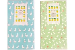 JZK® 2 x Instant Instabilite album photo titulaire de la carte Pour Fujifilm Instax Mini 7s 8 25 90 50s et Polaroid Snap PIC-300 Z2300 Zip (2 animaux vert et bleu)