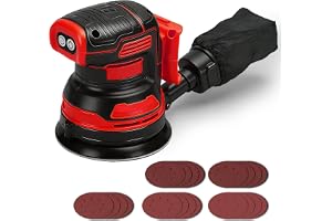 Batteridriven excenterslipmaskin 125 mm för Milwaukee 18 V batteri (utan batteri)