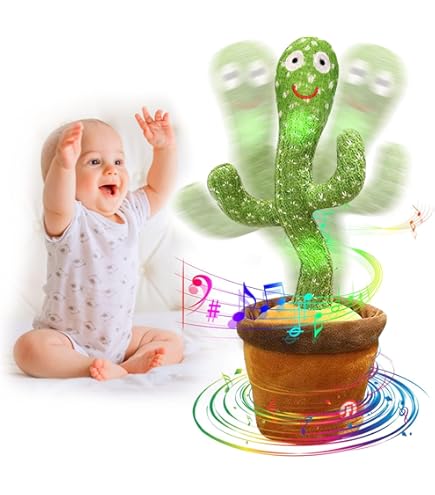 MIAODAM Tanzender Kaktus, Sprechender Kaktus 60 Musik Singender Kaktus  Spielzeug (Tanzender+Singender+Spricht Nach+Leuchten+Aufzeichnung+  Wiederholen): Amazon.de: Spielzeug