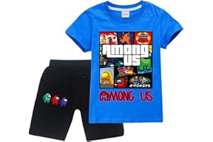 CKCKTZ Conjunto de ropa de manga corta para niños y niños, camiseta y pantalones cortos para verano