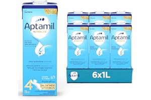 APTAMIL 4 - Latte di Crescita Liquido per Bambini dai 24 mesi, Pronto all'uso - Formato Convenienza Formato da 6 litri (6x1L)