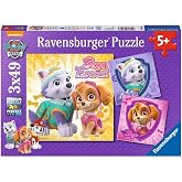 Ravensburger 3x49 Par&ccedil;a Paw Patrol Skye Puzzle-080083