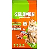 Solomon Kısırlaştırılmış Somon'lu S&uuml;per Premium Kedi Maması 9 kg - Hipoalerjenik - D&uuml;ş&uuml;k Tahıllı - Y&uuml;ksek Hayvansal Protein -
