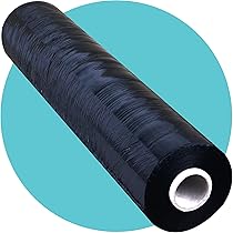 Schrumpffolie 150m Stark Schwarze Palettenfolie – 400 Mm X 150 M, Stark, Schrumpffolie Für Verpackungen Starke Verpackungsfolie Gussfolie