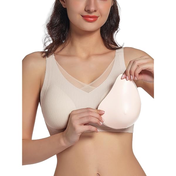 ELMIKA Un pezzo mastectomia protesi seno in silicone forma triangolo