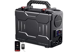 HCALORY 12V/24V Riscaldatore da parcheggio Diesel Portatile, riscaldatore d'Aria Diesel all-in-One da 8KW, Controllo Bluetooth App e Display LCD per Auto, Camion, Barche, Autobus e Camper