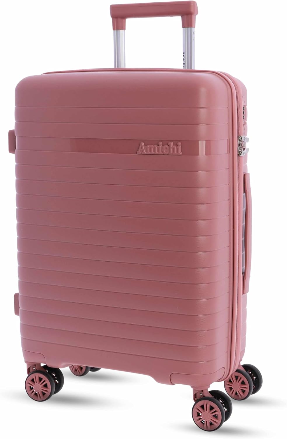 AMICHI - Maleta Cabina 55x40x20- Maletas de Viaje - Maletas de Viaje Cabina Apta para Ryannair- Trolley Equipaje para Avion Resistente con 4 Ruedas de 360º y candado TSA