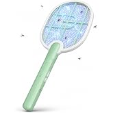 Coverzone Taşınabilir Sinek &Ouml;ld&uuml;r&uuml;c&uuml; Mor Işık Tenis Raketi 21cm x 26cm Şarjlı Dekoratif Yatak Odası, &Ccedil;ocuk Odası, Bebek Odası