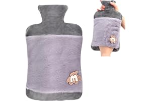 VFANDV Borsa Acqua Calda, Borsa Dell'acqua Calda Borsa Acqua Calda Peluche Sacchetto per Acqua Calda Accessibile Borsa Dell'acqua Calda Classica (2L)