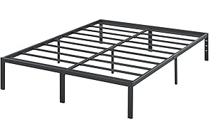 Olee sleep 35 cm stabilne łóżko stalowe/stelaż ze stali/antypoślizgowe podparcie/rama materaca/metalowa rama łóżka/łóżko / 140 x 200 cm/pełny/czarny/metal