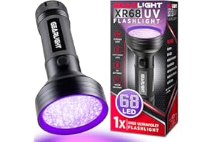 GearLight UV Flashlight Black Light from 68 LED Blacklight Flashlight Dog/Cat Pet Urine Detector, Scorpion, Bed Bug, Resin Curing, Dog Stain, and Carpet Odor Eliminator Remover, ID Checking_XR68