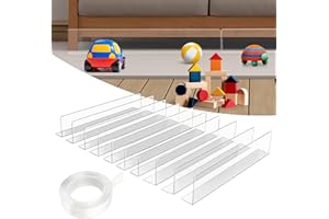 ZEBETTER-HSC Spielzeugblocker für Möbel, 10 Stück Spielzeugblocker Couch mit Klebeband, Transparente Lückenblocker Haustier-Prallplatte, Durchsichtiges Blockierbrett für Sofa, Bett, Schrank, Küche, 40x4x8cm