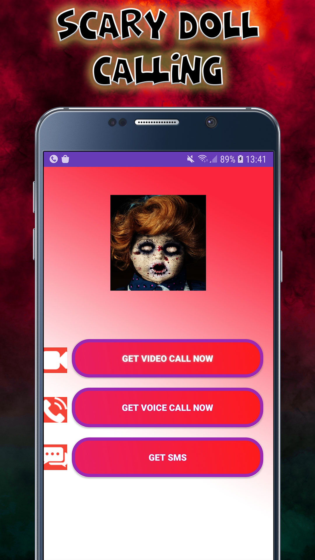Scary Doll Horror Zombie Video Call Fake Phone Game Call Fake Text Message Id Pro Prank 2020 Amazon De Apps Spiele