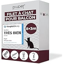 Kit Fixation Filet Balcon Sans Percer - 50 Crochets + Colle - Pour Protection Chat, Anti-pigeon - Support Jusqu'à 20 Kg