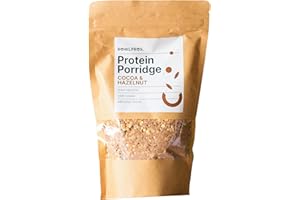 Bowlpros, Porridge Proteico Cacao e Nocciole, Porridge Proteico, Ricco di Proteine, Senza Zuccheri aggiunti, Veloce da preparare, Perfetto per la Colazione, Confezione da 750g