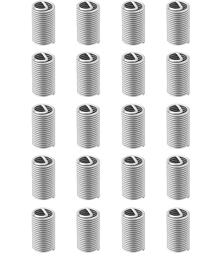 QUARKZMAN 25pz Inserti Filettati 4-40 UNC 1,0D (2,9mm) Manicotto Elicoidale Filo a Spirale Acciaio Inossidabile 304 per Riparazione Fili Legno Plastica QUARKZMAN 25pz Inserti Filettati 4-40 UNC 1,0D (2,9mm) Manicotto Elicoidale Filo a Spirale Acciaio Inossidabile 304 per Riparazione Fili Legno Plastica