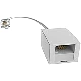 BT Telephone Socket Adapter Cable BT to RJ11, Ancable BT Female to RJ11 Male 4 Wire Plug 6P4C Cable Adapter Landline Port Con