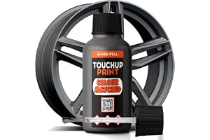Xtremeauto Anthracite Alloy Wheel Rim Touch Up Paint | Suitable For Painted Or Powdercoated Wheels | 30ml Bottle For Car l Scratch Repair | Curbed, Chipped and Damaged wheels (Anthracite)
