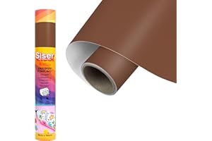 Siser EasyPSV Starling - Film adhésif permanent Mocha 150 x 30 cm, Pour personnaliser des objets et des surfaces rigides, Compatible avec traceur de découpe, Lavable au lave-vaisselle
