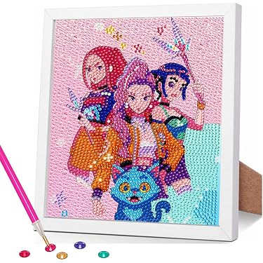 Kit Peinture Diamant 5D DIY BTS – Broderie Diamant Ronde Complète 40x50 Cm, Loisir Créatif Adulte Enfant