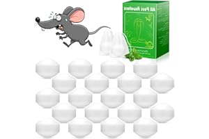 Yineaae Mäuse Vertreiben, 24 Stück Giftfreie Rattengift Mäuseköder, Rattenabwehr Mäusegift- Natürliche Pfefferminzöl, Extra Stark Anti Spinnen, Rattenabwehr, Ameisen für Haus und Garten- Weiß