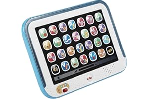 Fisher-Price - Tablet Ridi e Impara, tablet con tecnologia Smart Stages e tre livelli di gioco, tante canzoncine, frasi e suoni per crescere e imparare, giocattolo per bambini, 12+ mesi, CDG33
