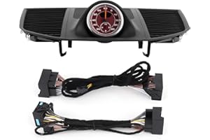 Qiilu Copertura cruscotto, cronometro cronometro cronometro cronometro cruscotto Auto Adatto per Porsche MACAN 2017-2020(Rosso)