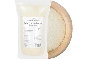 Gélatine Alimentaire Bloom 180 – Riche en Protéines, Idéale pour Joints, Os, Desserts et Recettes Maison 1 Kilogramme | KUCHNIA ZDROWIA