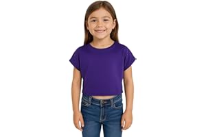 A2Z 4 Kids Girls Crop Top Plain T Shirt Soft Feel Comfortable Summer Fashionable Outfit Casual Clothing Sets Age 5-13 Years