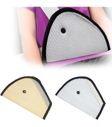 Ajusteur Ceinture De Sécurité Voiture - Coussin Confort Cou/Épaules | Amovible, Couleurs Au Choix - 11