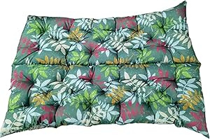 LUXUCURE Outdoor Swing Cushions with Backrest,Replacement Cushions for Patio Porch Garden Swing Chair,Waterproof Cushions For Outdoor Furniture Bench,2 or 3 Person Seat Cushions,39.4x39.4in