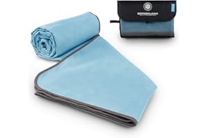 ‎BERGBRUDER BERGBRUDER Microfaser Handtücher - Viele Größen und Farben - Ultraleicht, kompakt & schnelltrocknend - Mikrofaser Handtuch, Reisehandtuch, Sporthandtuch, Badetuch Set mit Tasche