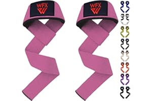 WFX Weight Lifting Straps Wrist Support Padded Neoprene Gym Cross Training Hand Bar weightlifting Straps Fitness Bodybuilding Power Exercise Grips Deadlift Men Women