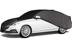 WALSER CarComfort Bâche de Protection pour Voiture Indoor Eco Combi M, Couverture de Voiture pour l'intérieur, ménageant la Peinture Gris/Noir