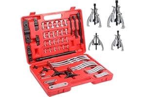 LUTIFIX Set estrattore ingranaggi, kit estrattore cuscinetti Estrattore a 2 ganasce Estrattore a 3 ganasce Estrattore per puleggia mozzo ingranaggio 3" 4" 6" 8" Kit di attrezzi estrattore per cuscinetti