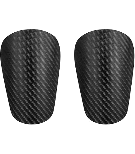 Horktrust Protège-tibias Football – Mini Coque EVA 10 Mm, Anti-choc, Bande Silicone Antidérapante, Noir, Pour Hommes