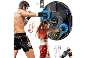 KHCCJP Music Boxing Machine, Smart Boxing Trainer with Boxing Gloves, Boxing Wall Mount Machine for Adults Kids,Boxing Target Workout Equipment for Home, Office, Gym (Upgrade)