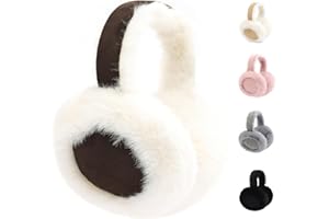 Gajaous Cache-oreilles d'hiver, écouteurs en peluche chauds, couvre-oreilles pour temps froid, muffs d'oreilles pliables mignons pour femmes et filles