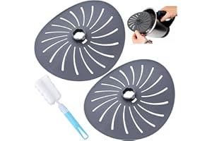 PIWOSGOL 2 Pezzi Copri Lame Bimby TM5 TM6 TM31, Protezione Lama Compatibile con Bimby Accessori per Robot da Cucina, con Spazzola, Coprilame Copertura per Coltello, per Bimby per Thermomix (Grigio)