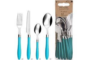 AMEFA Pradel Essentiel posate, acciaio inox, 16 Pezzi 8x6x27 cm Turchesee
