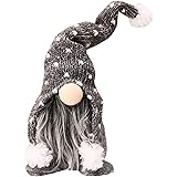 N / A Christmas Gnomes Plush Knitted Santa Doll, Sayla Handmade Xmas Gonk Dwarf Elf Figurines Tabletop Decoration,Household H
