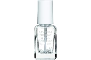Barry M Nail Paint, 54 , 3 In 1 Base Coat, Top Coat, Nail Hardener All in One, Clear (Packing may vary)