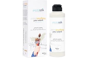PENTAUSA All in One Paint - Waterproof Multi Surface Paint for Bathroom, Bathtub, Tile, Wet Surfaces, Sink, Kitchen Cabinet, Worktop, Wood, Furniture - Matte & 250ml (Cream)