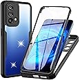 WeiCase Cover per Oppo A74 4G (Non per A74 5G), Custodia Antiurto con Protezione dello Schermo Integrata, 360° Sottile Cover 