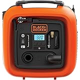 Black+Decker 11.0 Bar/12V-Kompressor/ Luftpumpe (160PSI, für Reifen, Bälle, Rollstühle, Etc., mit 2 Betriebsarten und Abpump-