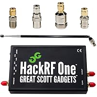 Nooelec HackRF One Software Defined Radio, ANT500 & SMA Adapter Bundle for HF, VHF & UHF. Includes SDR with 1MHz-6GHz Frequen